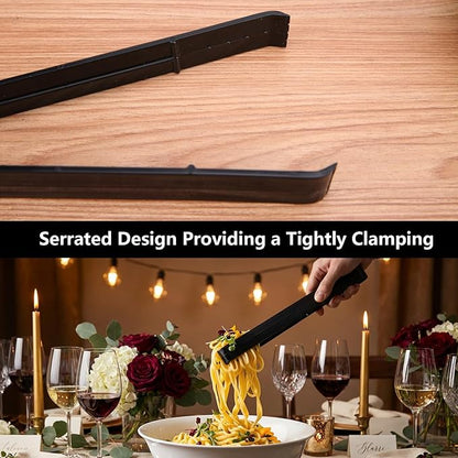 Serving Tongs 24 Pack, Plastic Disposable Salad Tongs