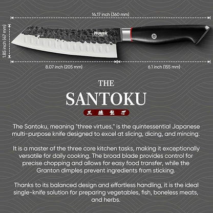 Huusk Santoku Japanese Chef Knife
