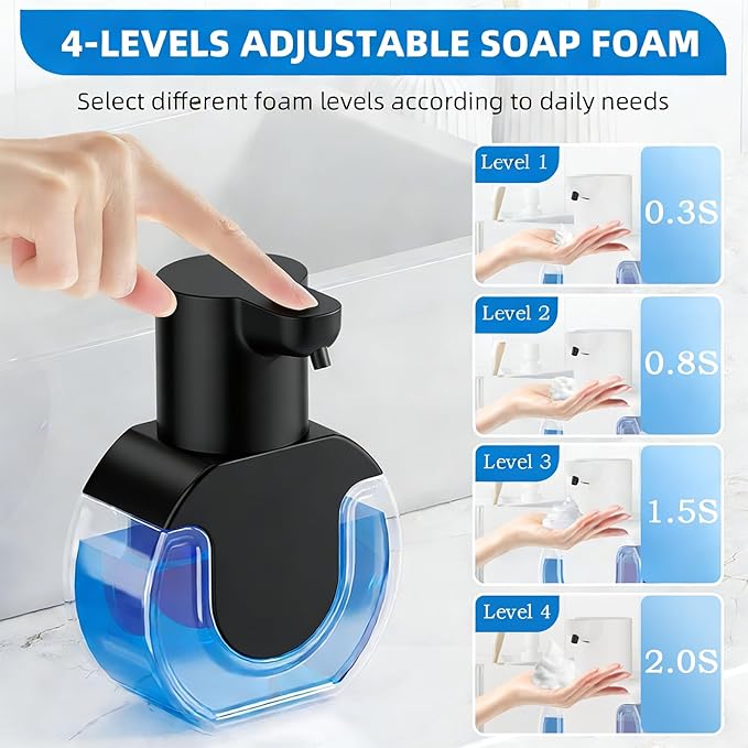 Automatic Soap Dispenser Touchless, Rechargeable Foaming Soap Dispenser