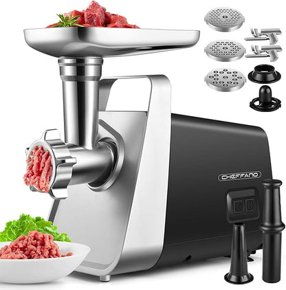 CHEFFANO Meat Grinder Electric, 350W Electric Meat Grinder, Molino De Carne
