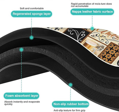 Fun Coffee Mat 19inx12in, Coffee Bar Mat