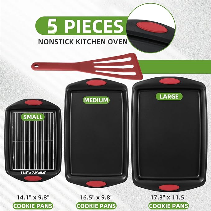 5-Piece Nonstick Baking Pans Set