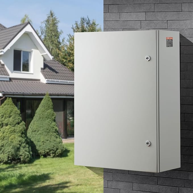 VEVOR Steel Electrical Box, Cold Rolled Steel Electrical Enclosure Box