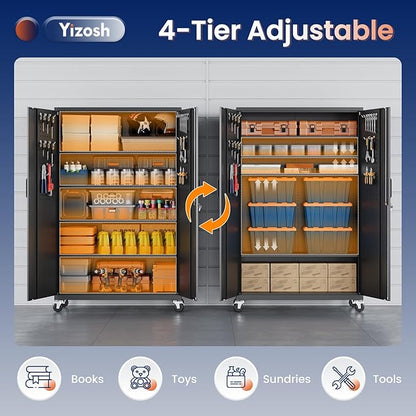 Yizosh Metal Garage Storage Cabinet