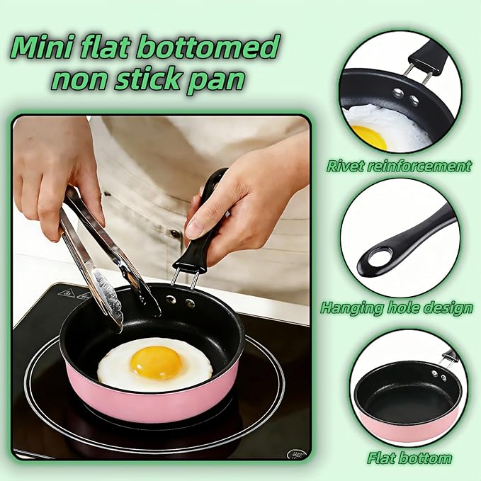 4.7 Inch Mini Skillet, Non-Stick Egg Pan