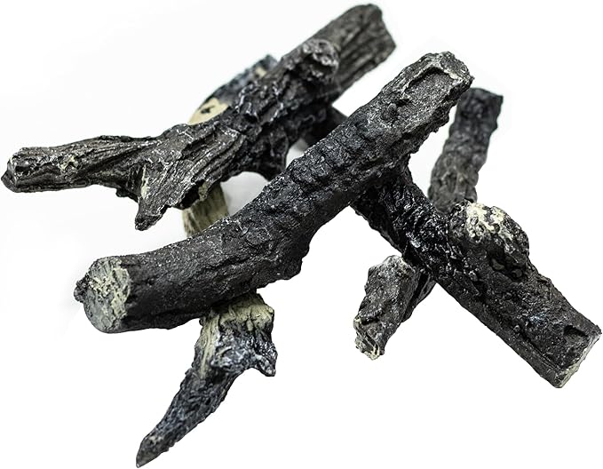Electric Fireplace Logs, Realistic Synthetic Resin Log Decoration