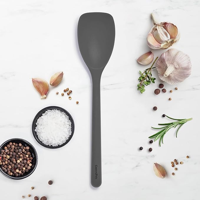 GreenPan Silicone Sauté Spoon, Mixing Stirring Serving, Cooking Kitchen Utensil