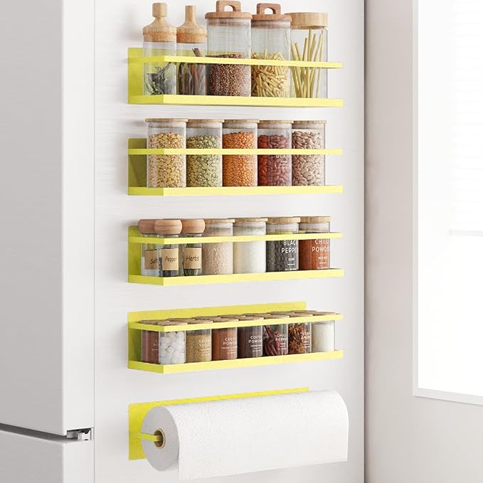 Magnetic Spice Rack For Refrigerator Magnetic Fridge Shelf For Kitchen Spice