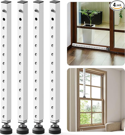 Gadgetzan Window Security Bar, 17-33 inch Adjustable Sliding Door Security Bar