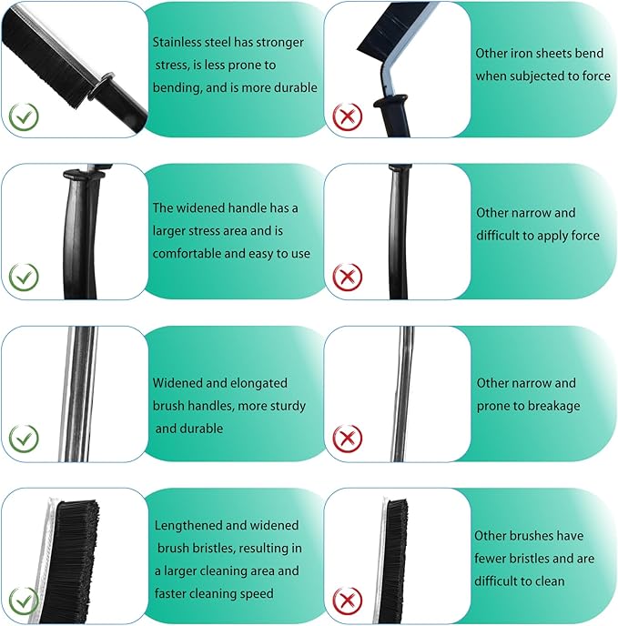OKOM Multifunctional Stainless Steel Crevice Cleaning Brush