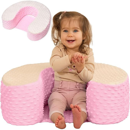 ODOXIA Baby Sit Up Pillow | Baby Pillow for Sitting Up | Comfortable Infant Seat for Early Sitting & Playtime | Soft & Stable Seat with Ring