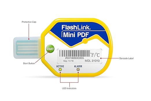 Deltatrak 85 Days USB Temperature Data Logger Recorder in-Transit Trip Single