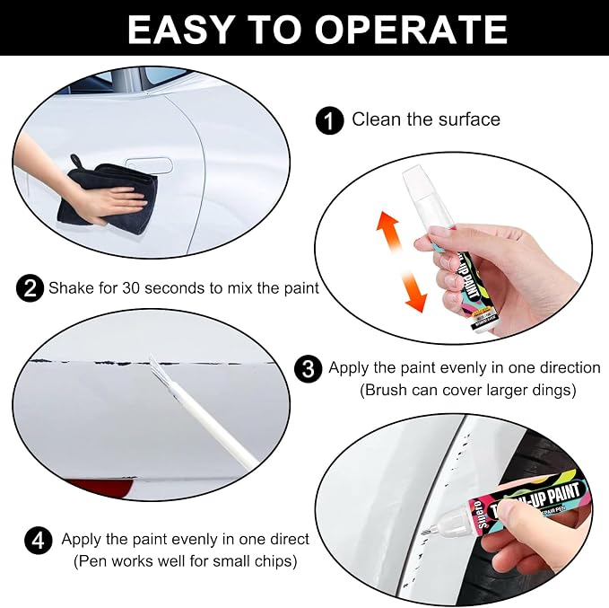Slate Gray Metallic (GNO/WA633D) for Chevy Touch Up Paint, Exact Color Match Scratch Repair Kit Compatible with Chevrolet Silverado Equinox Tahoe Colorado Blazer Express