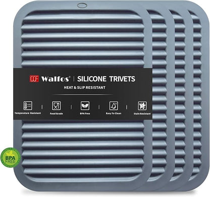 Walfos Silicone Trivets for Hot Pots and Pans