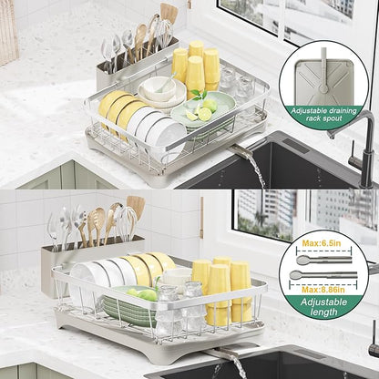 LIYI Drying Rack Tableware, Stainless Steel Drying Rack, 304 Stainless Steel