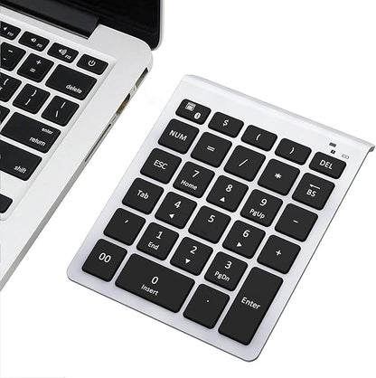 Lekvey Bluetooth Number Pad, 10 Keys Numeric Keypad Portable Wireless Bluetooth