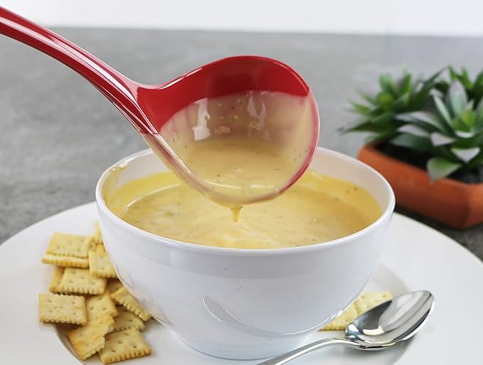 Reston Lloyd Melamine Soup Ladle Kitchen Utensil, Durable BPA-Free Plastic