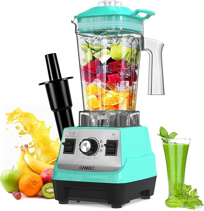 OMMO Blender 1800W, Professional High Speed Countertop Blender