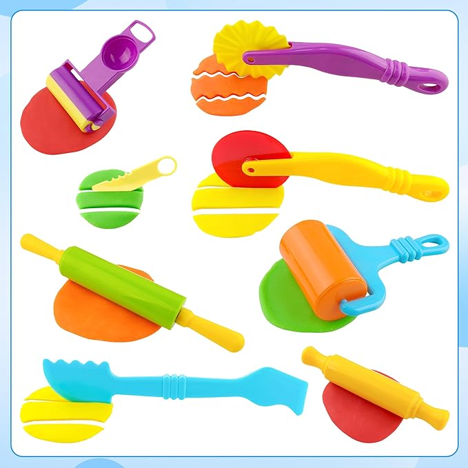 Dough Tools Set for Kids 20 PCS Dough Play Tools