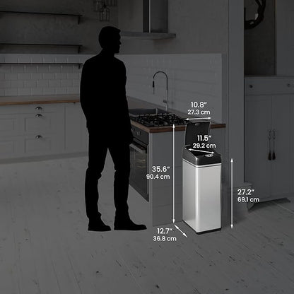 iTouchless 50 Liter / 13 Gallon Kitchen Trash Can
