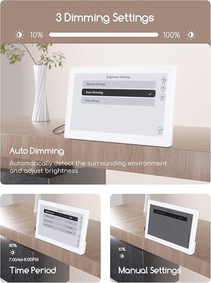 Raynic Digital Clock, 10.1 Inch Large Display Calendar Clock