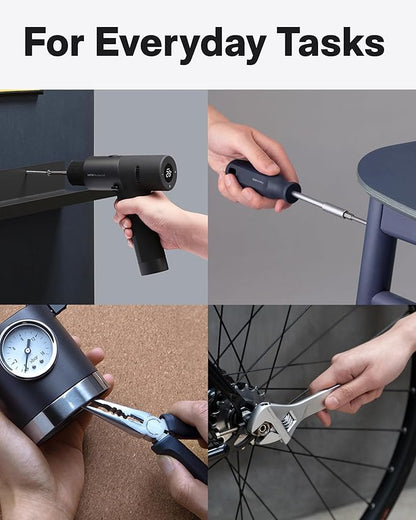HOTO Cordless Brushless Drill Tool Set, Variable Speed, Hidden Buckle, Unique
