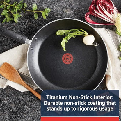 T-fal Experience Nonstick Cookware Set 12 Piece, Oven Broiler Safe 350F