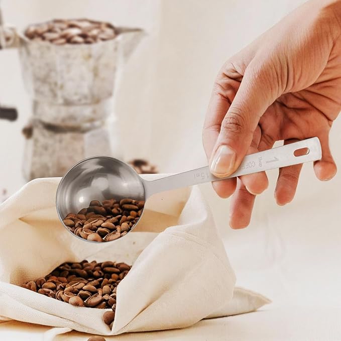 Flezoo 4Pcs Coffee Scoop Spoon