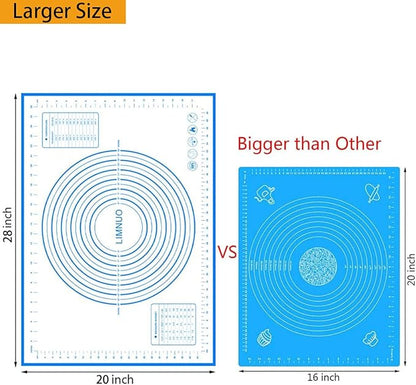 Silicone Baking Mat，Non Stick Rolling Dough