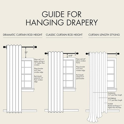 Madison Park Karien 100% Blackout Curtains 52x95 – Grey, 2-Layer Noise Blocking