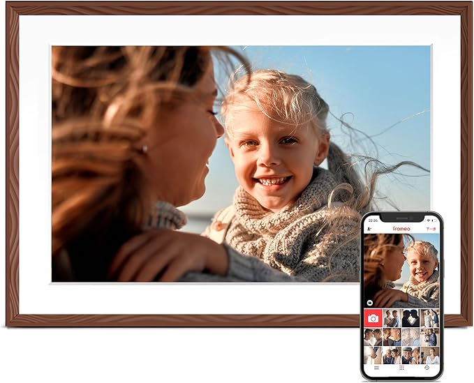 Digital Picture Frame, 10.1'' Frameo Digital Frame Wifi, 32GB Memory, 1280*800