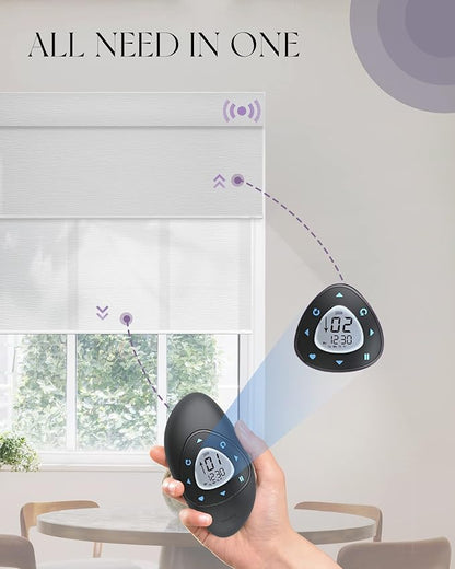 Graywind Motorized Dual Shades Smart Double Blinds Blackout and Light Filtering