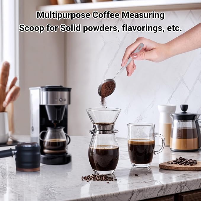 Flezoo 4Pcs Coffee Scoop Spoon