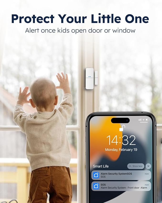 tolviviov Alarm System for Home Security, Door Alarm Systems, App Alerts