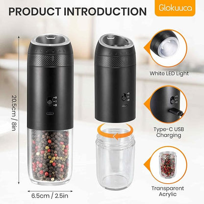 Gravity Electric Salt Grinder Set
