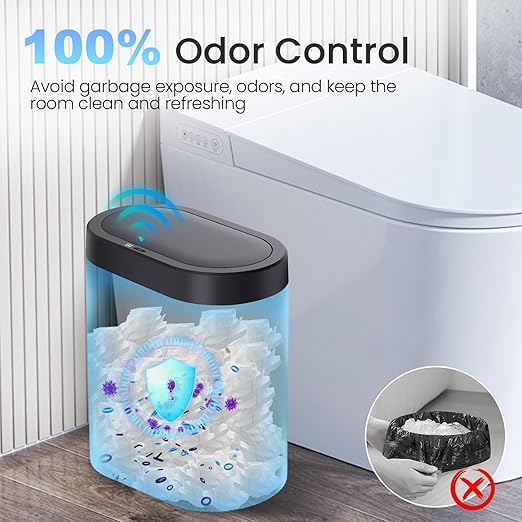 jinligogo 5 Gallon Bathroom Trash Can