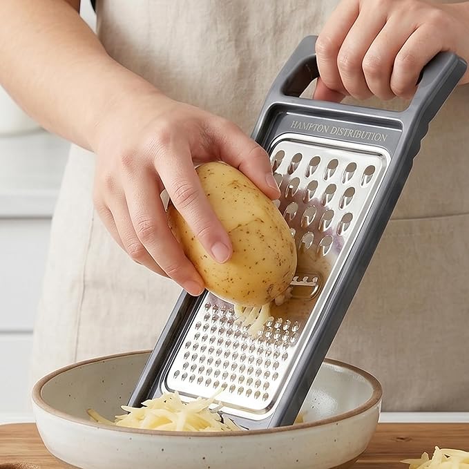 Cheese Grater with Handle, Stainless Steel, Cheese Shredder, Fruit and