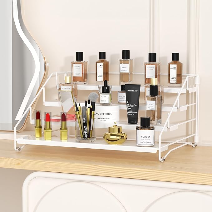 BOIVSHI Tiered Spice Rack, 4 Tier Spice Shelf Organizer