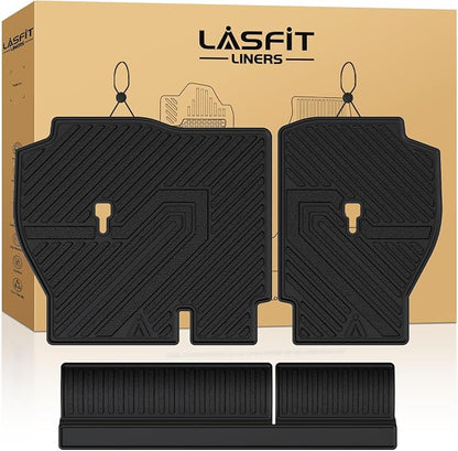 LASFIT Rear Seat Back Protector for Honda CRV 2023-2026 (Gasoline & Hybrid & e:FCEV), All Weather TPE Pet Friendly Custom Fit CR-V Second Row Back Seat Cover Backseat Mat Liner (Upper & Lower Postion)