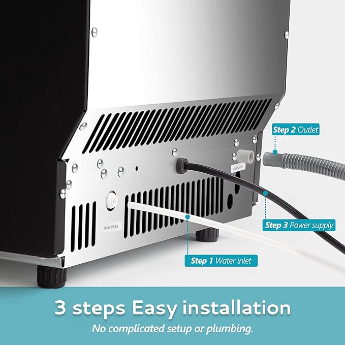 EUHOMY Commercial Ice Maker Machine