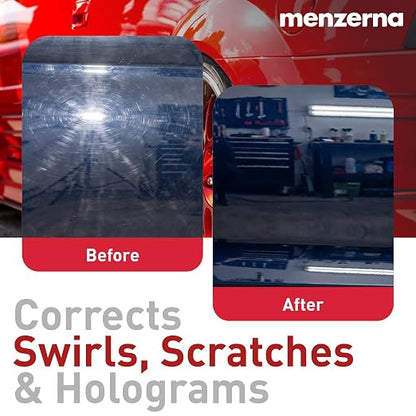 menzerna All-in-One polishing Kit I Car polishing Set with Menzerna One-Step Polish 3in1 (16oz) and 6 Inch Polishing Pad I Moderate Scratch Remover, high Gloss and Wax Kit for All Types of Vehicles