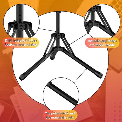 16 Inch Prize Wheel,Spinning Wheel with Adjustable Folding Tripod Floor Stand,12 Slots,1Bracket, Dry Erase Kit - Wheel of Fortune Game for Carnival, Casino & Trade Show.
