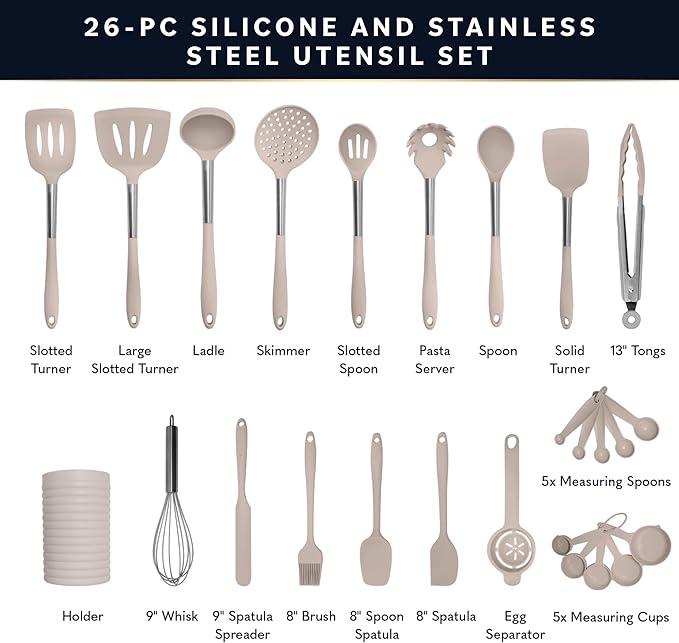 Home Hero Silicone Kitchen Utensils Set