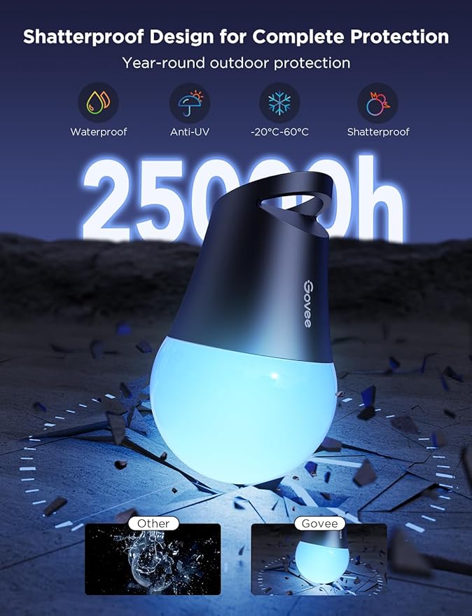 Govee Smart Outdoor String Lights 2, 48ft Outdoor Lights