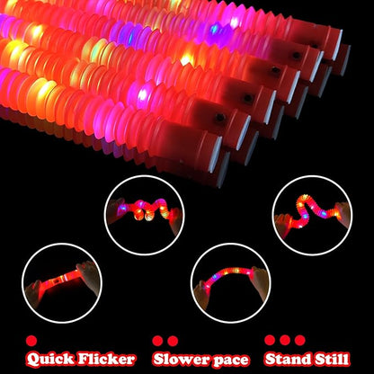 24 PCS Red Glow Sticks Party Favors for Kids, Light Up Necklaces Bracelets Accessories for Toddlers,Halloween Birthday Party Basket Goodie Bag Stuffers Fillers,Treats Prizes Toys Gifts for Boys Girls