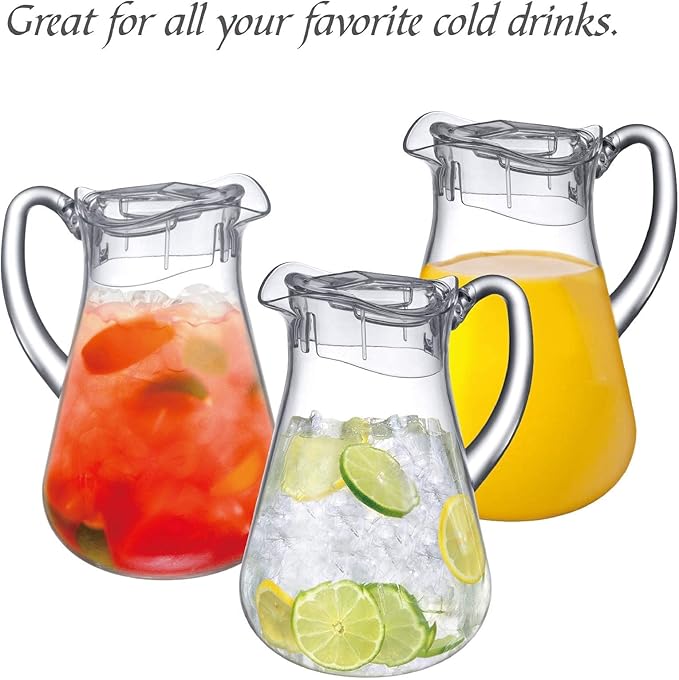 Amazing Abby - Droply - Plastic Pitcher, Fridge Jug, Shatter-Proof, and More