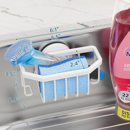 TAILI Sink Caddy with Strong Suction Cup, Sponge Holder