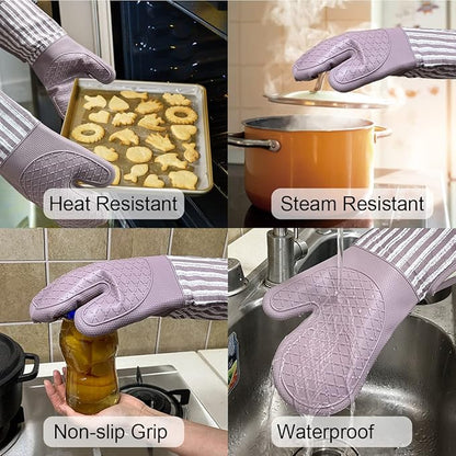 Alselo Silicone Oven Mitts Heat Resistant 932℉