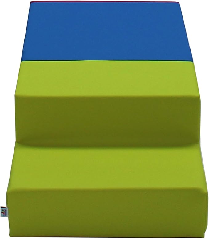 Factory Direct Partners - 11618-LMRS SoftScape Toddler Playtime Climber, Indoor Active Play Structure for Toddlers and Kids, Safe Soft Foam for Crawling and Sliding (3-Piece Set) - Lime/Raspberry