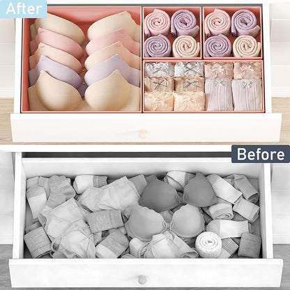 DIMJ Drawer Organizer Clothes Storage
